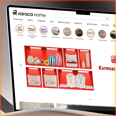 Moneo'nun geliştirdiği e-ticaret mağazası